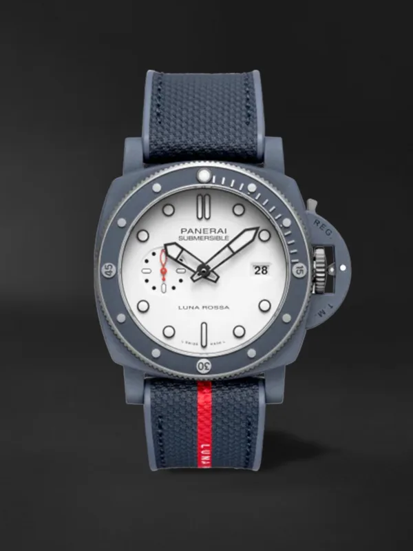 Pam01543 Submersible Quarantaquattro Luna Rossa Ti Ceramitech