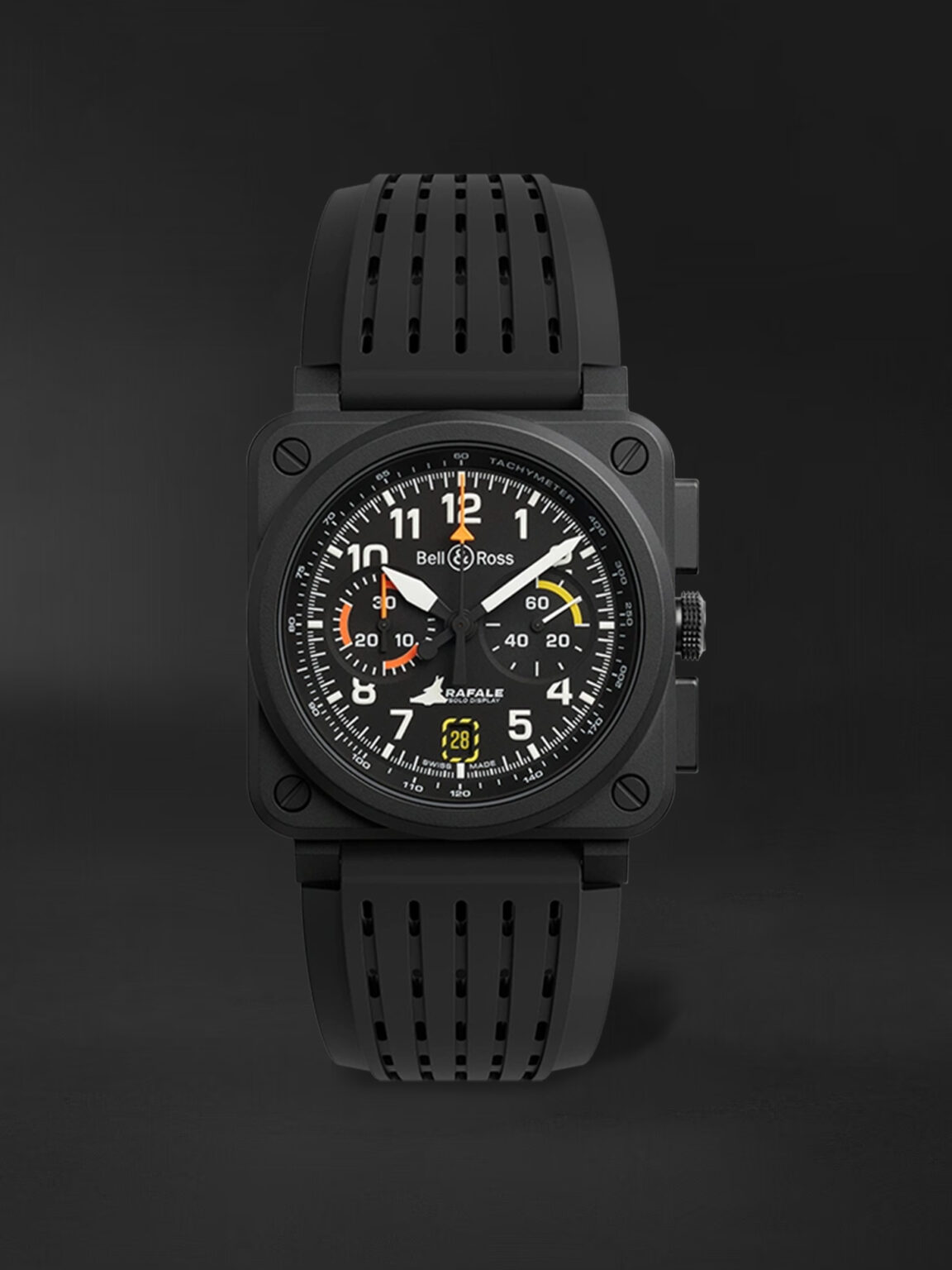 Bell-Ross BR-03 Chrono Rafale Solo Display - BR0394RSDCESRB