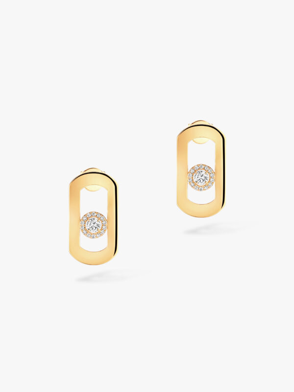 Messika boucles oreilles diamant or jaune so move