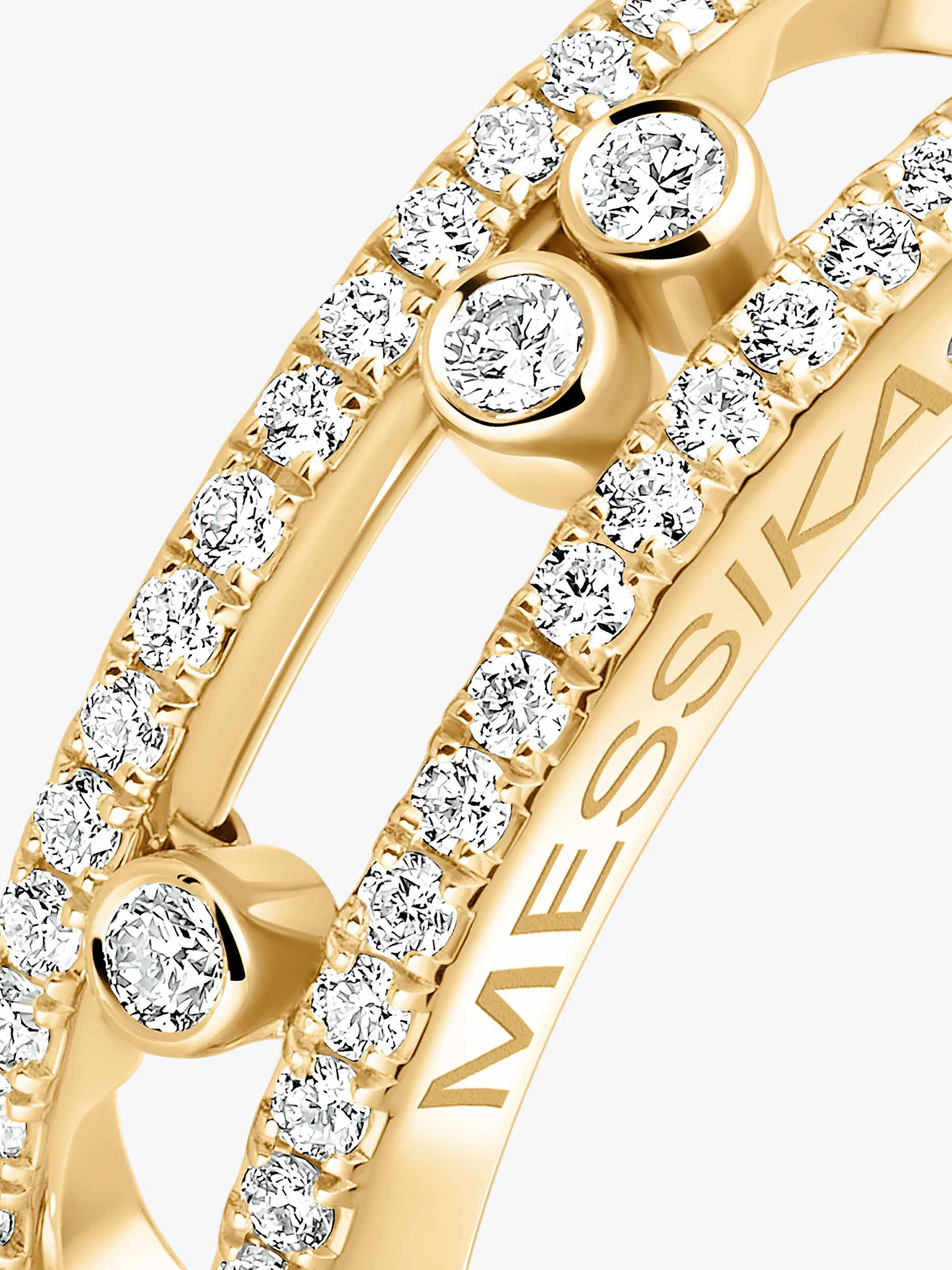 Messika packshot bague baby move classique pav e vue 3 04683 yg