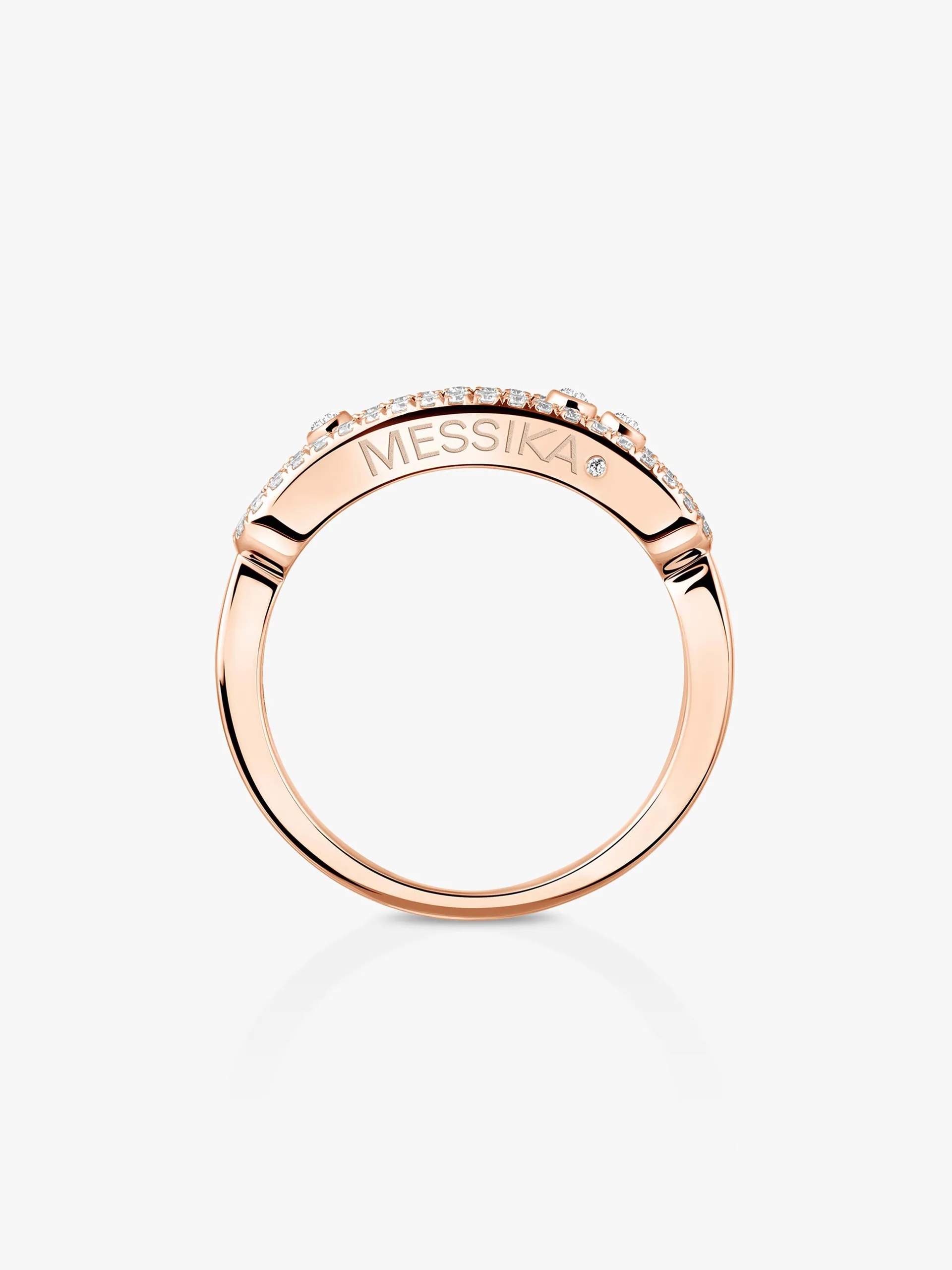 Messika packshot bague baby move classique pav e vue 4 04683 pg