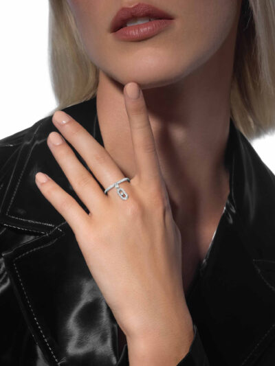 Messika paris bague move uno pampille 11163 w