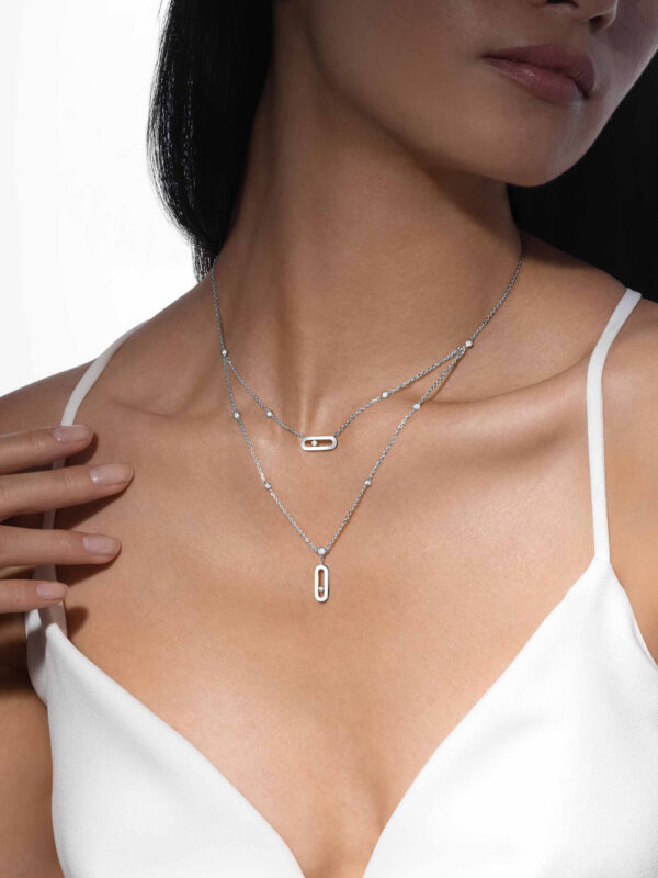 Messika paris collier move uno 2 rangs 8852 w